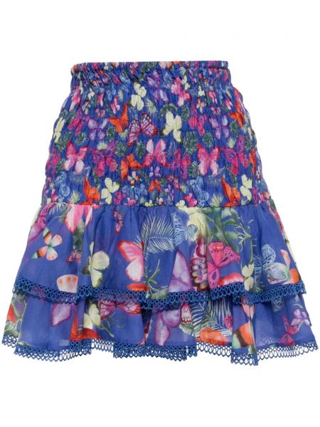 Mini suknja s printom Charo Ruiz Ibiza plava