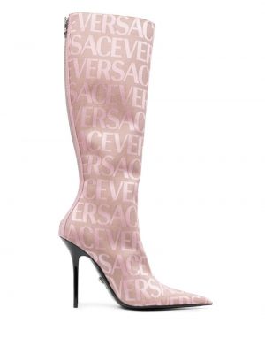 Cizme de cauciuc Versace roz