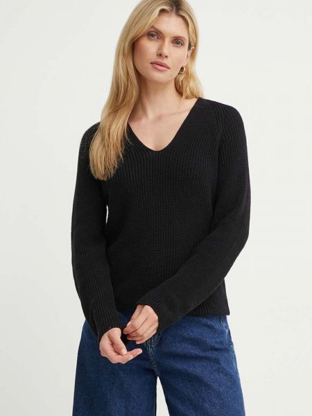 Długi sweter bawełniany Marc O'polo czarny