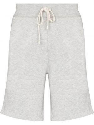 Jersey bombažne kratke hlače iz flisa Polo Ralph Lauren siva