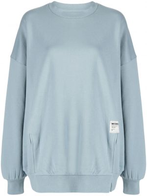 Jersey sweatshirt mit print Musium Div. blau