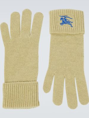 Kašmírové rukavice Burberry zelené