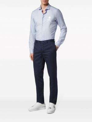 Pantalon chino slim Philipp Plein bleu