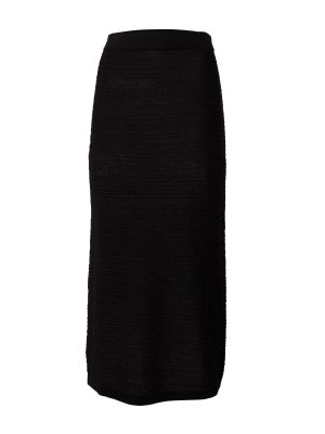 Midi sukňa Sisley čierna