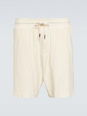 Shorts en lin en coton Frescobol Carioca gris