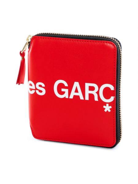 Czerwony portfel skórzany Comme Des Garcons