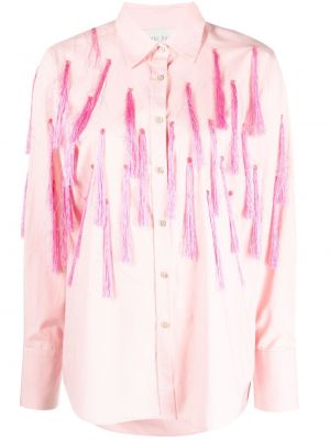 Camicia con frange Forte Forte rosa