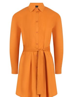 Платье-рубашка Pinko оранжевое