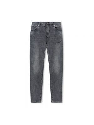 Jeans skinny taille basse slim slim Dolce & Gabbana gris