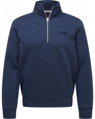 Superdry Bluză de molton  albastru închis / roz închis