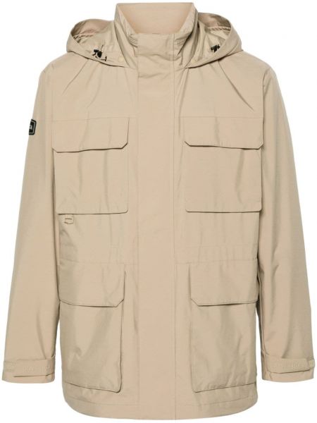 Lange jacke mit kapuze Duvetica beige