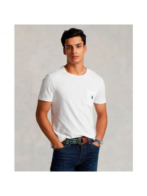 Camiseta de algodón manga corta Polo Denim Ralph Lauren blanco