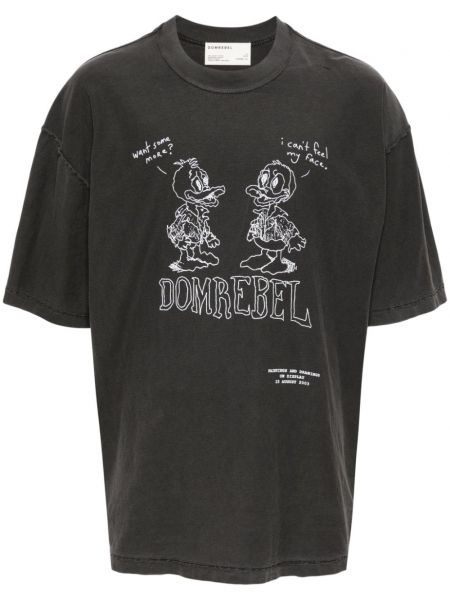 Памучна тениска с принт Domrebel