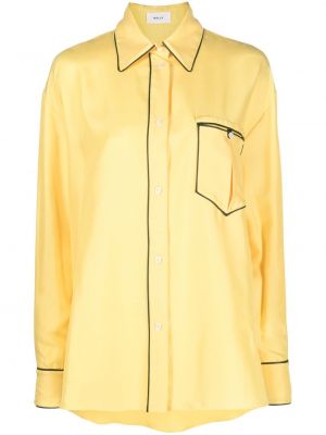 Копринена риза Bally жълто