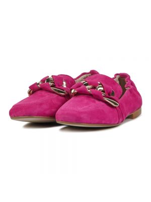 Loafers con cordones de ante Stefano Lauran rosa