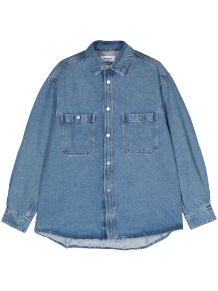 Klassische jeanshemd Hed Mayner blau