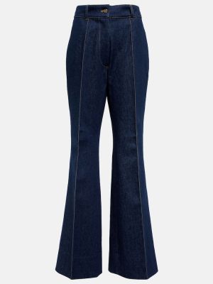 Bootcut džínsy s vysokým pásom Patou modrá