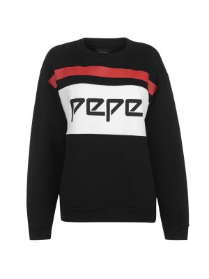 Пуловер Pepe Jeans черно
