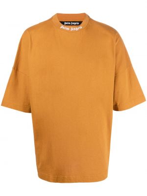 Camiseta con estampado Palm Angels naranja