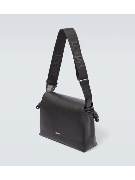 Bolso cruzado de cuero Loewe negro