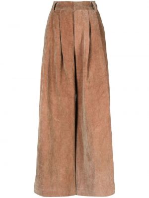 Pantaloni de catifea cu croială lejeră Uma Wang