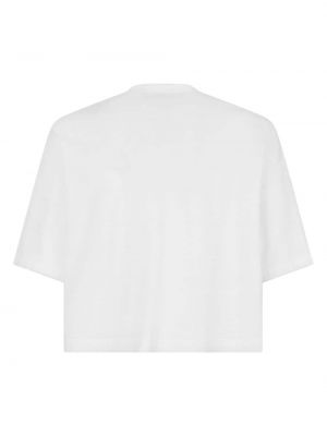 T-shirt à col v Dsquared2 blanc