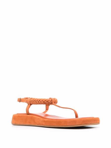 Sandály bez podpatku Giaborghini oranžové