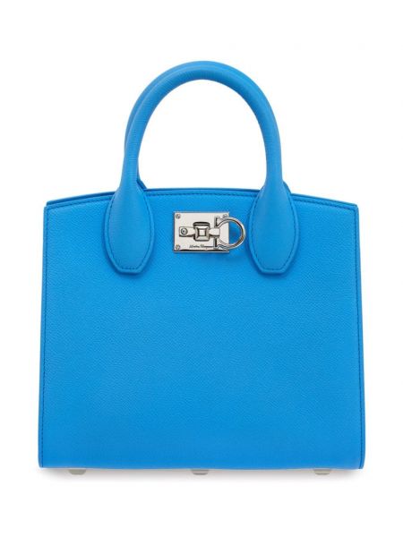 Shopper kabelka Ferragamo modrá