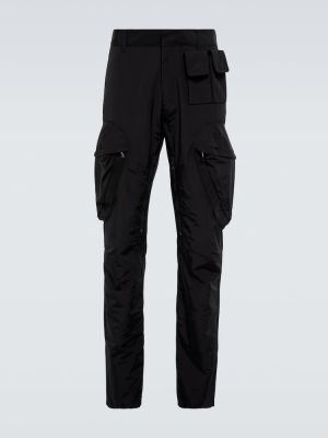 Spodnie cargo slim fit bawełniane Givenchy czarne