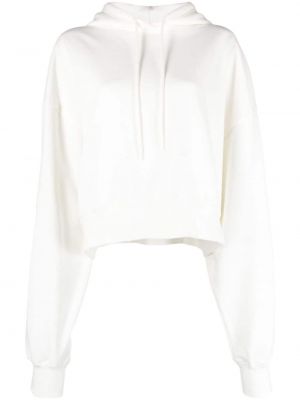 Hoodie en coton avec manches longues Wardrobe.nyc blanc