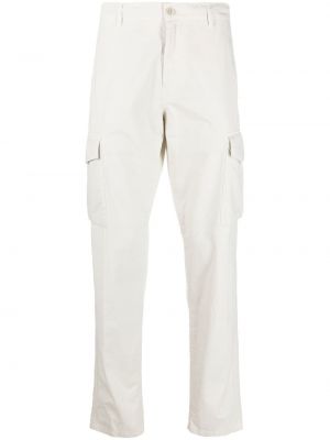Памучни карго панталони Aspesi бяло