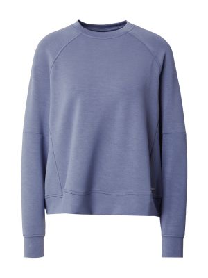 Пуловер с качулка Athlecia синьо