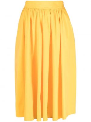Midi sukně Boutique Moschino, žlutá