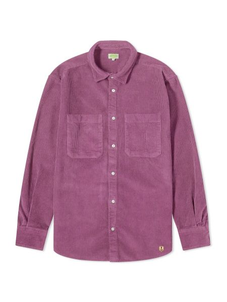 Вельветовая рубашка Armor-lux фиолетовая