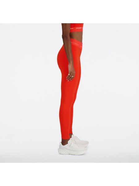Pantalon de sport taille haute New Balance rouge