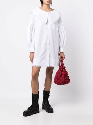 Robe chemise en coton Simone Rocha blanc
