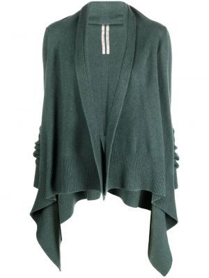 Cardigan asimmetrica Rick Owens verde