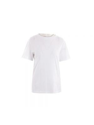 Koszulka oversize Mm6 Maison Margiela biała