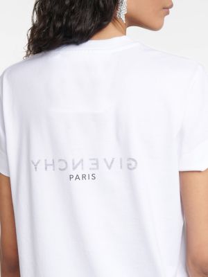 Памучна тениска от джърси Givenchy бяло