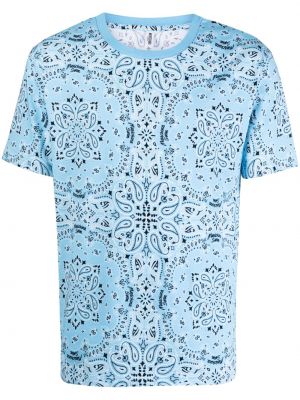 Тениска с принт с пейсли десен Moschino синьо