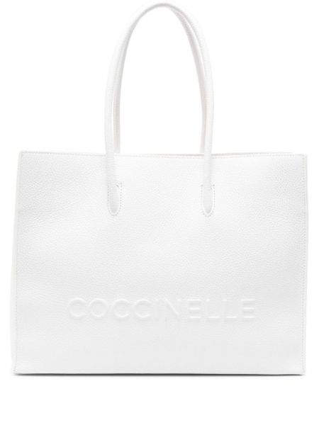 Nákupná taška Coccinelle biela