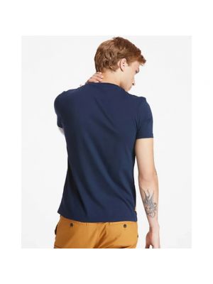 T-shirt mit rundem ausschnitt Timberland blau