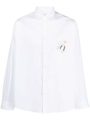 Bavlnená košeľa s mašľou Jacquemus biela