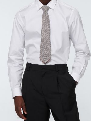 Lněná vlněná kravata Bram