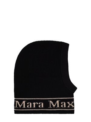 Gorra de lana Max Mara negro