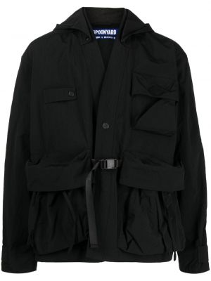 Jacke mit kapuze mit taschen Spoonyard schwarz