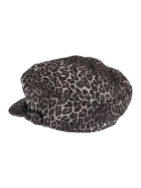 Sombrero con estampado leopardo Maison Michel marrón