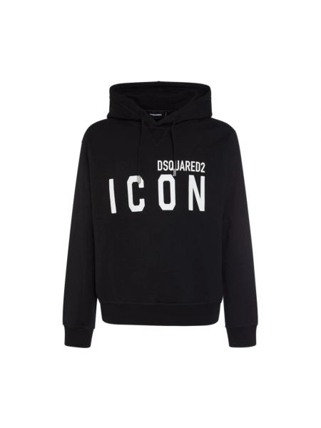 Casual hoodie Dsquared2 schwarz