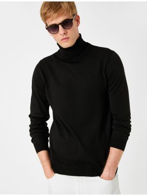 Пуловер Koton черно