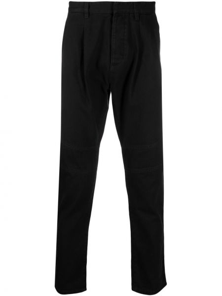 Drapované kalhoty Balmain černé